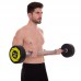 Штанга фіксована пряма поліуретанова Zelart Urethane Barbell TA-2689-35 довжина-110см 35кг чорний-салатовий