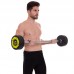 Штанга фіксована пряма поліуретанова Zelart Urethane Barbell TA-2689-40 довжина-112см 40кг чорний-салатовий