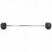 Штанга фіксована пряма прогумована Record Rubber Hexagon Barbell TA-6230-25 довжина-95см 25кг чорний