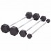 Штанга фіксована пряма прогумована Record Rubber Hexagon Barbell TA-6230-25 довжина-95см 25кг чорний