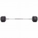 Штанга фіксована пряма прогумована Record Rubber Hexagon Barbell TA-6230-45 довжина-95см 45кг чорний