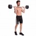 Штанга фіксована пряма прогумована Record Rubber Hexagon Barbell TA-6230-45 довжина-95см 45кг чорний