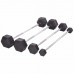 Штанга фіксована пряма прогумована Record Rubber Hexagon Barbell TA-6230-50 довжина-95см 50кг чорний