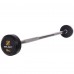 Штанга фіксована пряма прогумована Zelart Rubber Coated Barbell TA-2685-10 довжина-95см 10кг чорний