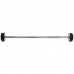 Штанга фіксована пряма прогумована Zelart Rubber Coated Barbell TA-2685-10 довжина-95см 10кг чорний