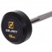 Штанга фіксована пряма прогумована Zelart Rubber Coated Barbell TA-2685-10 довжина-95см 10кг чорний