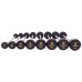 Штанга фіксована пряма прогумована Zelart Rubber Coated Barbell TA-2685-10 довжина-95см 10кг чорний