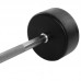 Штанга фіксована пряма прогумована Zelart Rubber Coated Barbell TA-2685-40 довжина-95см 40кг чорний
