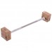 Штанга фіксована пряма прогумована Zelart Rubber Coated Barbell TA-2685-5 довжина-95см 5кг чорний