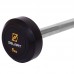 Штанга фіксована пряма прогумована Zelart Rubber Coated Barbell TA-2685-5 довжина-95см 5кг чорний