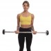 Штанга фіксована пряма прогумована Zelart Rubber Coated Barbell TA-2685-5 довжина-95см 5кг чорний
