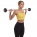 Штанга фіксована пряма прогумована Zelart Rubber Coated Barbell TA-2685-5 довжина-95см 5кг чорний