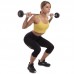 Штанга фіксована пряма прогумована Zelart Rubber Coated Barbell TA-2685-5 довжина-95см 5кг чорний