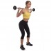 Штанга фіксована пряма прогумована Zelart Rubber Coated Barbell TA-2685-5 довжина-95см 5кг чорний
