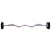 Штанга фіксована вигнута поліуретанова Zelart Urethane Barbell TA-2690-10 довжина-102см 10кг чорний-салатовий
