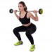 Штанга фіксована вигнута поліуретанова Zelart Urethane Barbell TA-2690-10 довжина-102см 10кг чорний-салатовий