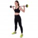 Штанга фіксована вигнута поліуретанова Zelart Urethane Barbell TA-2690-10 довжина-102см 10кг чорний-салатовий