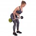 Штанга фіксована вигнута поліуретанова Zelart Urethane Barbell TA-2690-15 довжина-104см 15кг чорний-салатовий