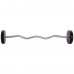 Штанга фіксована вигнута поліуретанова Zelart Urethane Barbell TA-2690-20 довжина-104см 20кг чорний-салатовий