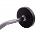Штанга фіксована вигнута поліуретанова Zelart Urethane Barbell TA-2690-20 довжина-104см 20кг чорний-салатовий