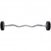 Штанга фіксована вигнута поліуретанова Zelart Urethane Barbell TA-2690-25 довжина-106см 25кг чорний-салатовий