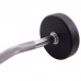 Штанга фіксована вигнута поліуретанова Zelart Urethane Barbell TA-2690-25 довжина-106см 25кг чорний-салатовий