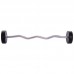 Штанга фіксована вигнута поліуретанова Zelart Urethane Barbell TA-2690-30 довжина-107см 30кг чорний-салатовий