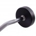 Штанга фіксована вигнута поліуретанова Zelart Urethane Barbell TA-2690-30 довжина-107см 30кг чорний-салатовий