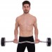 Штанга фіксована вигнута поліуретанова Zelart Urethane Barbell TA-2690-35 довжина-110см 35кг чорний-салатовий