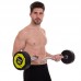 Штанга фіксована вигнута поліуретанова Zelart Urethane Barbell TA-2690-35 довжина-110см 35кг чорний-салатовий