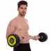 Штанга фіксована вигнута поліуретанова Zelart Urethane Barbell TA-2690-40 довжина-111см 40кг чорний-салатовий