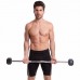 Штанга фіксована вигнута прогумована Rubber Hexagon Barbell Zelart TA-6231-10 довжина-95см 10кг чорний