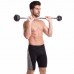 Штанга фіксована вигнута прогумована Rubber Hexagon Barbell Zelart TA-6231-10 довжина-95см 10кг чорний