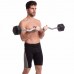Штанга фіксована вигнута прогумована Rubber Hexagon Barbell Zelart TA-6231-20 довжина-95см 20кг чорний