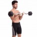 Штанга фіксована вигнута прогумована Rubber Hexagon Barbell Zelart TA-6231-25 довжина-95см 25кг чорний