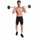 Штанга фіксована вигнута прогумована Rubber Hexagon Barbell Zelart TA-6231-25 довжина-95см 25кг чорний