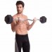 Штанга фіксована вигнута прогумована Rubber Hexagon Barbell Zelart TA-6231-30 довжина-95см 30кг чорний