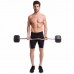 Штанга фіксована вигнута прогумована Rubber Hexagon Barbell Zelart TA-6231-45 довжина-95см 45кг чорний