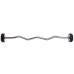 Штанга фіксована вигнута прогумована Zelart Rubber Coated Barbell TA-2687-10 довжина-95см 10кг чорний