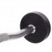 Штанга фіксована вигнута прогумована Zelart Rubber Coated Barbell TA-2687-10 довжина-95см 10кг чорний