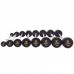 Штанга фіксована вигнута прогумована Zelart Rubber Coated Barbell TA-2687-10 довжина-95см 10кг чорний