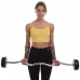 Штанга фіксована вигнута прогумована Zelart Rubber Coated Barbell TA-2687-15 довжина-95см 15кг чорний