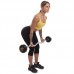 Штанга фіксована вигнута прогумована Zelart Rubber Coated Barbell TA-2687-15 довжина-95см 15кг чорний