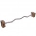 Штанга фіксована вигнута прогумована Zelart Rubber Coated Barbell TA-2687-15 довжина-95см 15кг чорний