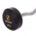 Штанга фіксована вигнута прогумована Zelart Rubber Coated Barbell TA-2687-20 довжина-95см 20кг чорний