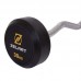 Штанга фіксована вигнута прогумована Zelart Rubber Coated Barbell TA-2687-30 довжина-95см 30кг чорний