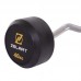 Штанга фіксована вигнута прогумована Zelart Rubber Coated Barbell TA-2687-40 довжина-95см 40кг чорний