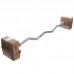 Штанга фіксована вигнута прогумована Zelart Rubber Coated Barbell TA-2687-40 довжина-95см 40кг чорний