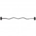 Штанга фіксована вигнута прогумована Zelart Rubber Coated Barbell TA-2687-5 довжина-95см 5кг чорний