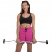 Штанга фіксована вигнута прогумована Zelart Rubber Coated Barbell TA-2687-5 довжина-95см 5кг чорний